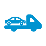 car on truck icon