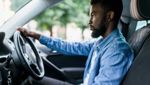 Man In Drivers Seat