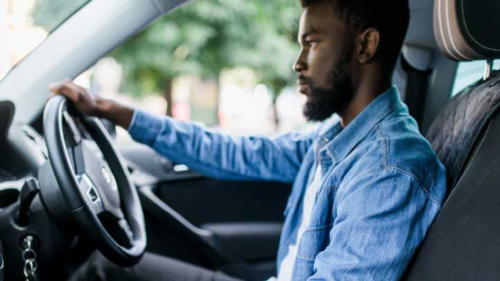 Man In Drivers Seat