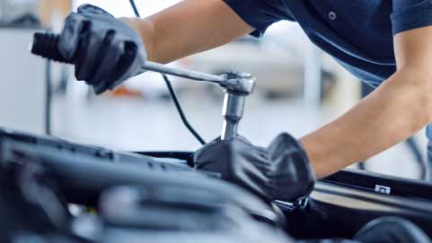 Car Being Serviced
